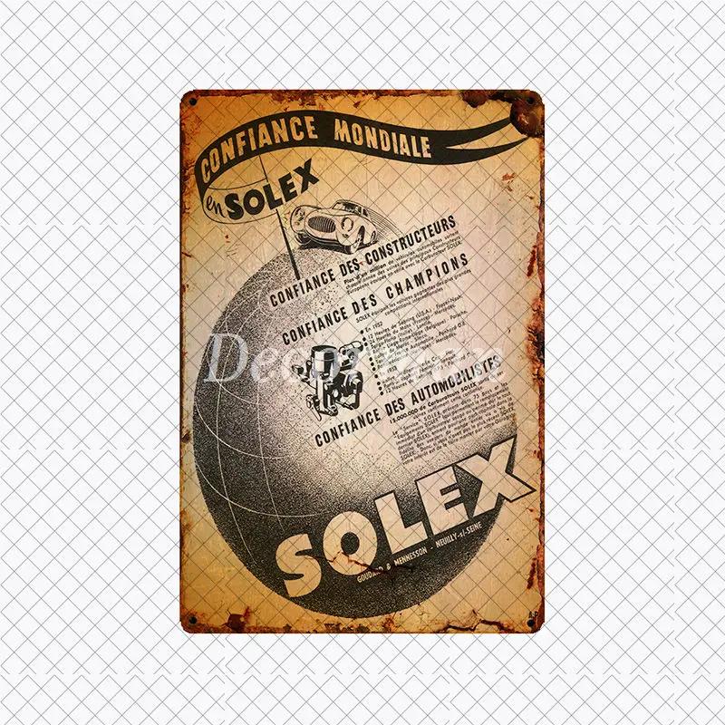 [ DecorMan ] VELO SOLEX France Bike Metal SIGN Custom Wall Poser iron Painting PUB Room Bar Hotel Decor LTA-2033