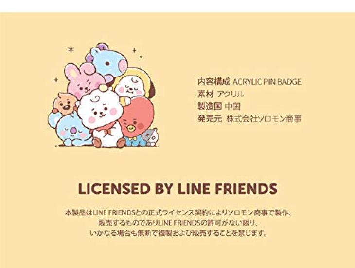 Solomon Shoji Co., Ltd. BT21 Acrylic Pin Badge (KOYA) WAPB-BT21-KY