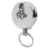 Stainless Steel Pull Ring Retractable Key Chain Steel Wire Recoil Key Holder for OutdoorsType 2