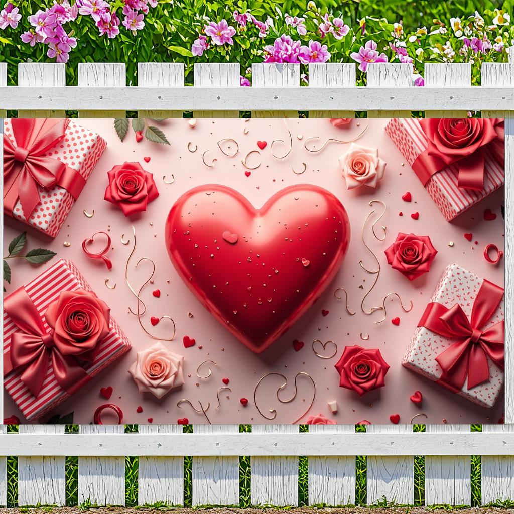 Banner Party Photography Backdrop Shaped Decoration For Love Decor Event Wedding