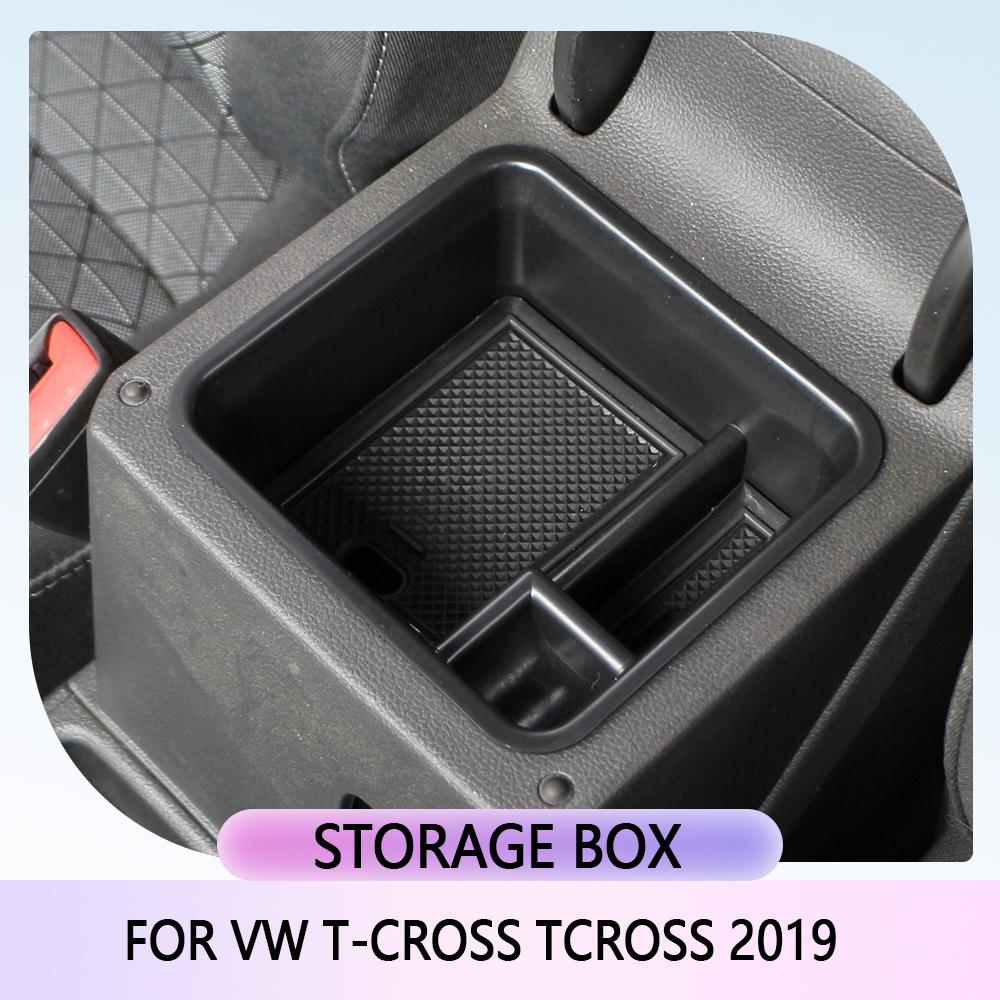 Car Console Armrest Storage Box - Custom Fit for VW T-Cross (2019-2023) (Durable,Easy Install, Premium Quality Interior Upgrade)