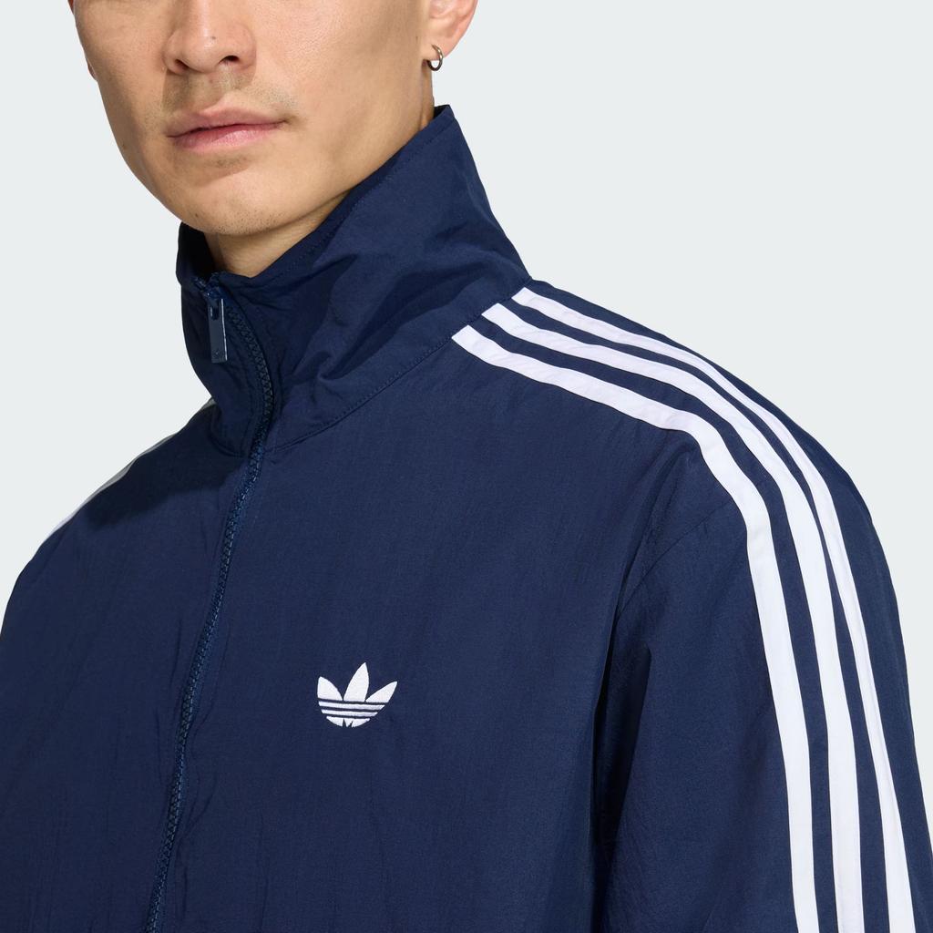 Adidas Originals Firebird Woven Three Stripe Stand Collar Zip Sports Long Sleeve Jacket Men Jackets KE1365