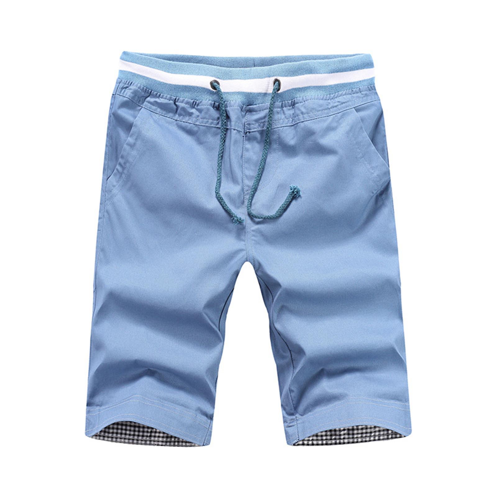 

Men s Casual Lightweight Breathable Quick-Dry Shorts with Elastic Waistband and Pockets for Summer Activities XXL