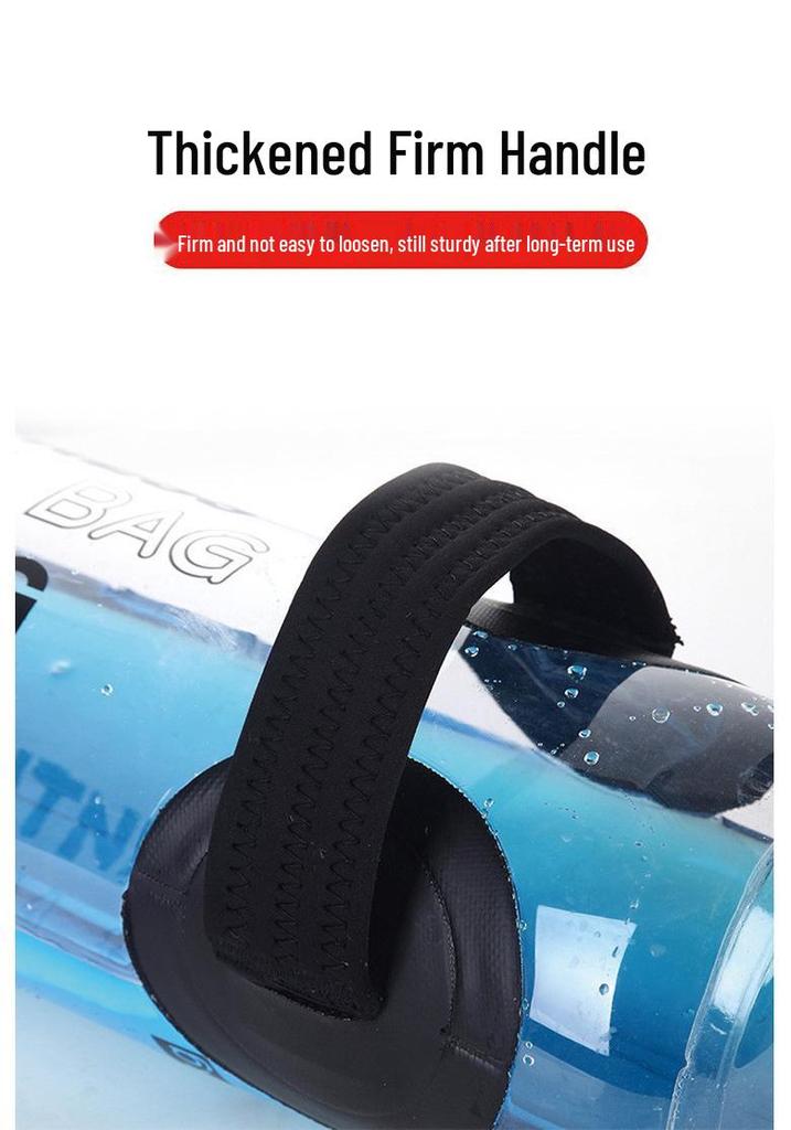 Verstellbarer, mit Wasser gefüllter PVC-Fitnesssack für morgendliche Übungen und Kniebeugen