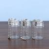 Mini Wishing Bottle Keychain Empty Jars DIY Crafts Graduation Wedding Party Transparent Glass Bottle Sliver Gold Lid