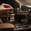 1 Peça Frasco Difusor de Óleo Essencial de Vidro Vazio Com Tampa de Madeira Frasco de Perfume para Pendurar no Carro Decoração de Aromaterapia Automotiva