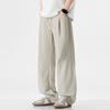 American fashion trendy brand Lyocell cool casual pants men's solid color simple loose drape straight trousers men