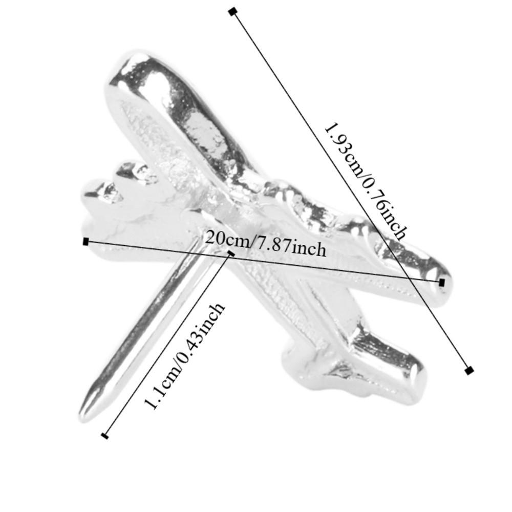 30pcs Airplane Shape Airplane Push Pins Silver/Gold Color Decorative Thumbtacks  Bulletin Board