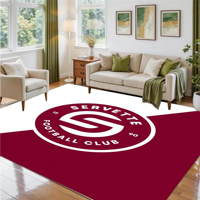 Servette FC Design Crystal Velvet Rug Soft Decorative Mat for Bedroom Entrance