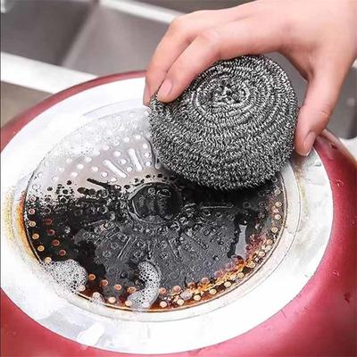 22g/adet Paslanmaz Çelik Tel Top Fırça Bulaşıklar Tencereler Tavalar Temizliği için Ovucular Ev Mutfak Bulaşık Yıkama Aletleri Temiz Fırçalar