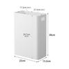 Yamazaki Jitsugyo [Gypsum Board Tweezers and Wood Screws Included] Wall Trash Can 7L Compatible with Gypsum Board Walls White W22 x D13.2 x H30cm