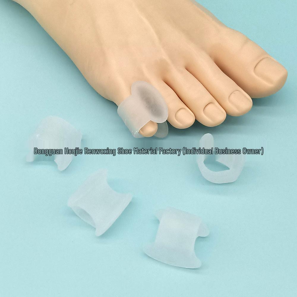 Breathable Silicone Toe Separator for Day & Night - Soft, Anti-Abrasion Little Toe Corrector