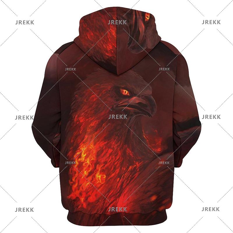 America Eagle Graphic Hoodie Męska odzież 3D Hawk Emblem Printed Nowość w bluzach z kapturem Kobiety Harajuku Fashion y2k Pullover Hooded Hoody