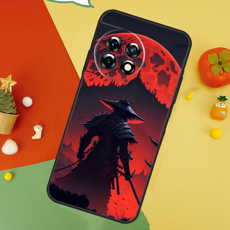 Japan Ninja Samurai Red Sun Case For OnePlus Nord 5 CE 2 3 4 Lite N20 N30 OnePlus 15 13 12 11 10 10T 12R 13T 13R Cover