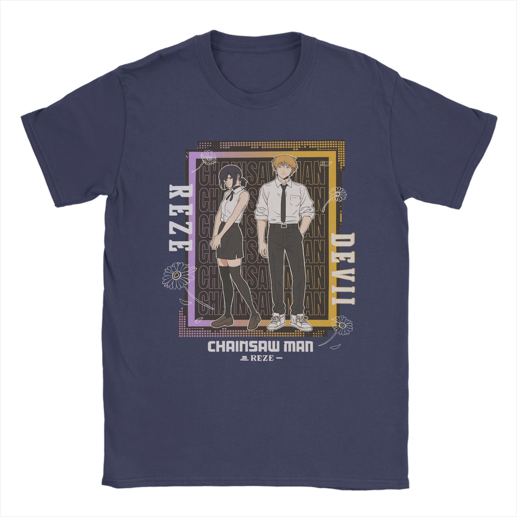 

Makima Reze T-Shirt Fashion T-Shirts Short Sleeves Vintage Tshirt Summer 100% Cotton O Neck Oversize Clothes 4XL