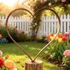 Metal Heart Shape Outside Garden Stake Decorative Plant Stake Easy Installation Rusted Iron Stake for Yard Outdoor