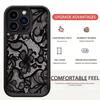 Black Lace Patterned Phone Case For iPhone 17 Pro Max 16E 15 Pro 14 13 12 11 Mini AIR XS XR XS 8Plus Anti Drop And Shockproof