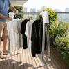 Adjustable Angle Folding Clothes Rack Stainless Steel Laundry Drying Rack  Home Use