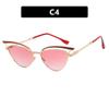 Hollowed Sexy Cat Eye Sunglasses for Women Fashion Trendy Luxury Brand Designer Casual Outdoor Sun Glasses Y2k Shades Eyewear