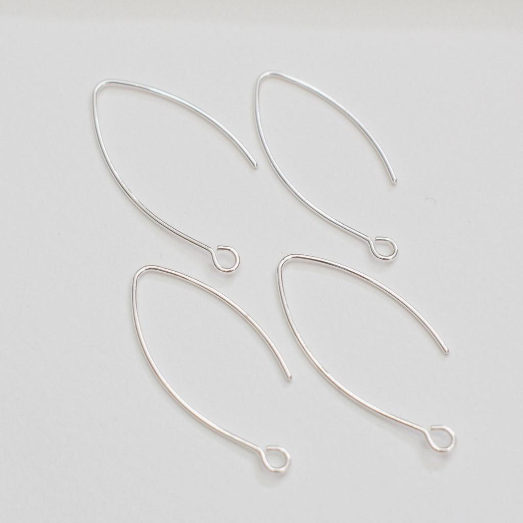 10pcs Color Retention 14K Gold French Ear Hook Accessories, Porous Jewelry Diy Handmade Work In Progress V-Shaped Beaded