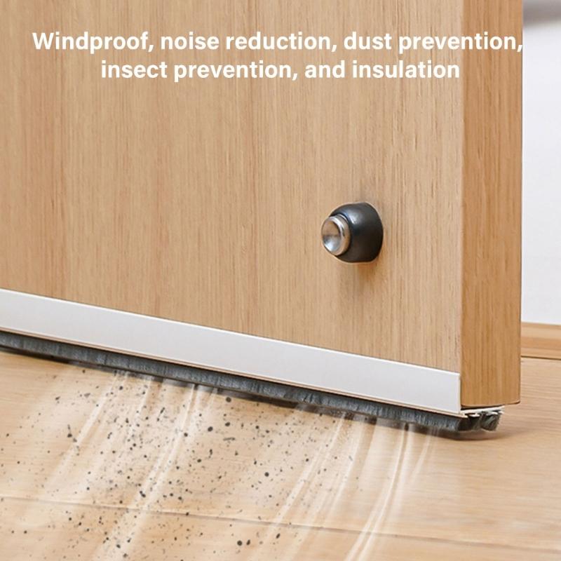 Door Draft Stopper Seal Strips Self Adhesive Under Door Draft Noise Blocker Door Sweeps for Bottom of Door Easily Instal