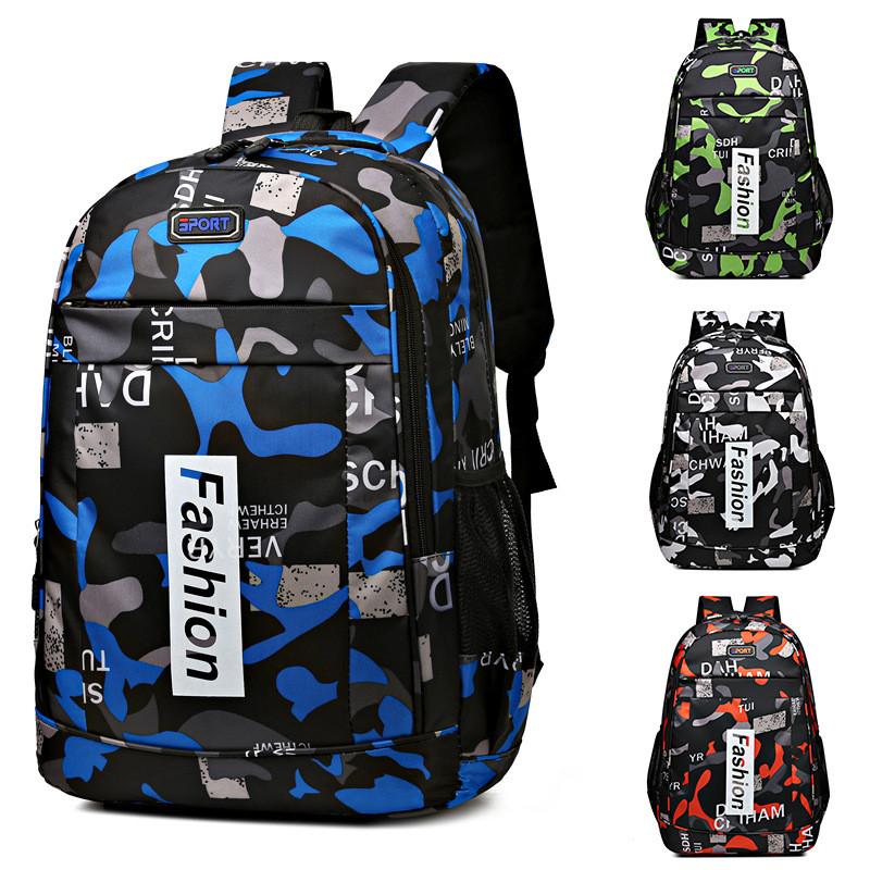 Large Backpack Printed Capacity Leisure Outdoor Schoolbag Travel