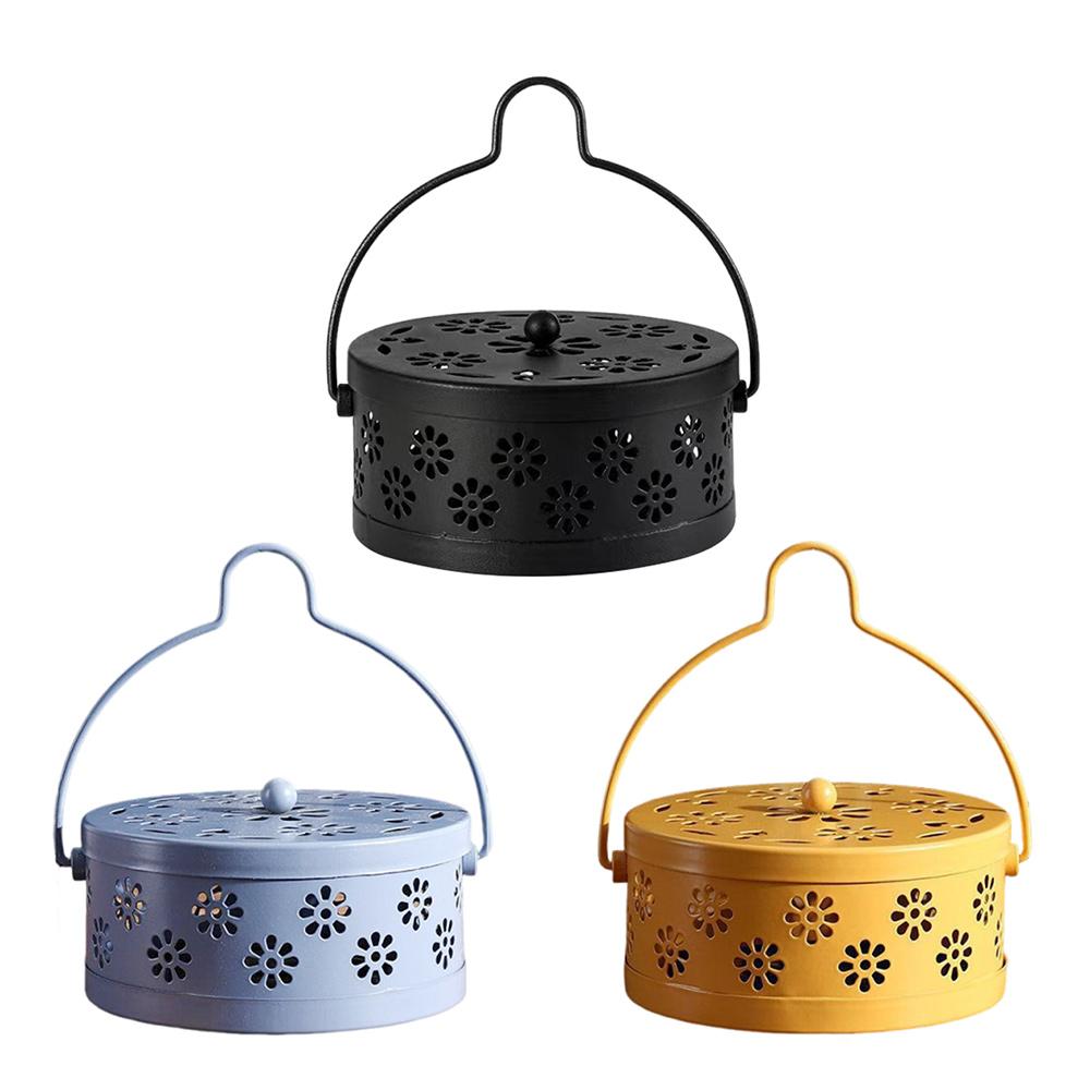 Cover Mosquito Coil Tray Holder Anti-fire Mosquito-repellent Holder Portable Incense Burner