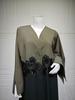 MQ210 Elegant 3D Applique Crinkle Abaya Cardigan for Modest Fashion
