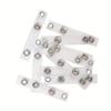 2D 6pcs, 12pcs, Clear PVC with Stainless Steel ID Badge Holder with Safety Metal Clip - Clear Lanyard Keychain Suitable for Name Tags, ID Cards, Keys