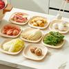 Anti-drop Trash Tray Square Shape Garbage Plate Meal Plate Snack Plate  Camping