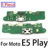 For Motorola Moto E4 E4T G3 G4 G5 G6 G7 Power E7 G8 Plus X4 One USB Charging Port Micro Dock Connector Board With Microphone