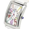 Pierre Talamont Men's Cubic Zirconia White Crocodile Leather Silver Watch PT-9000H-1 [Parallel Import]