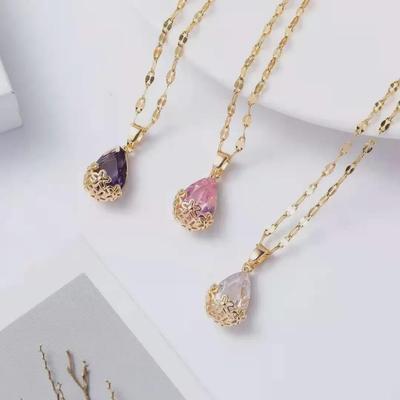 Collana a Goccia Moda Europeo-Americana: Regalo di San Valentino Qixi per lei