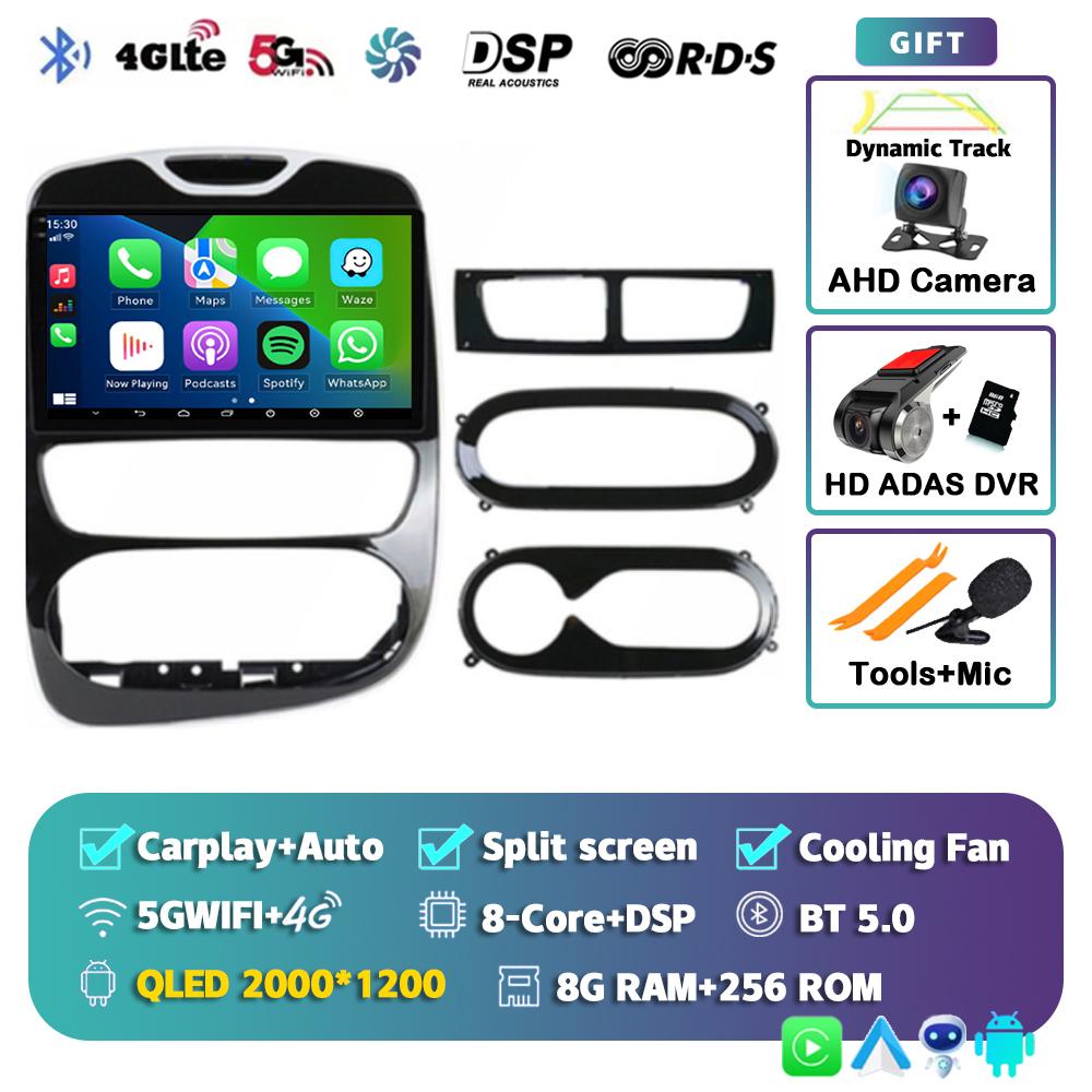 Android 14 Carplay Auto For Renault Clio 3 4 2012-2015 2016 2017 2018 Car Radio Multimedia Video Player Stereo Audio DSP 2Din BT