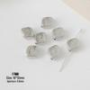 Silver CCB Series: Versatile Spacer Beads - Flower & Heart Designs for DIY Jewelry Making