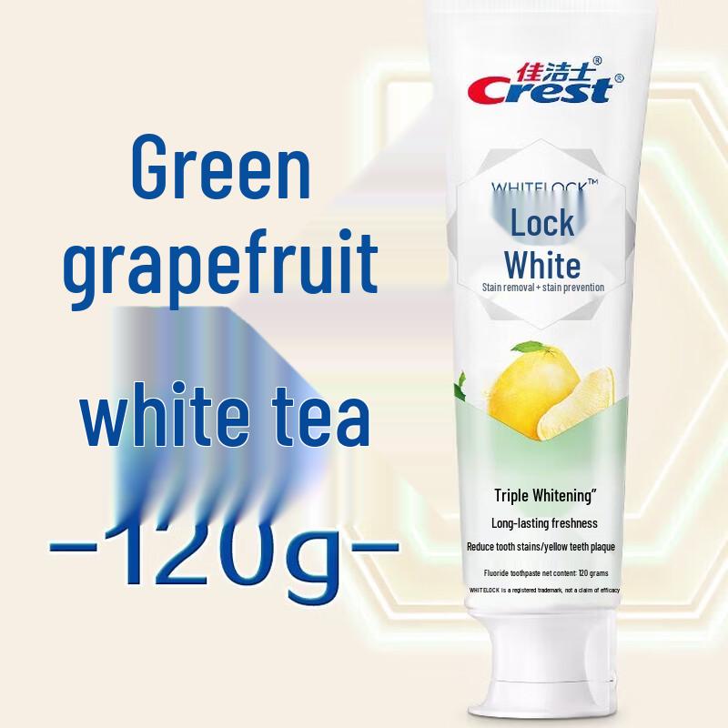 Crest Dual-Color Lock White Whitening Toothpaste
