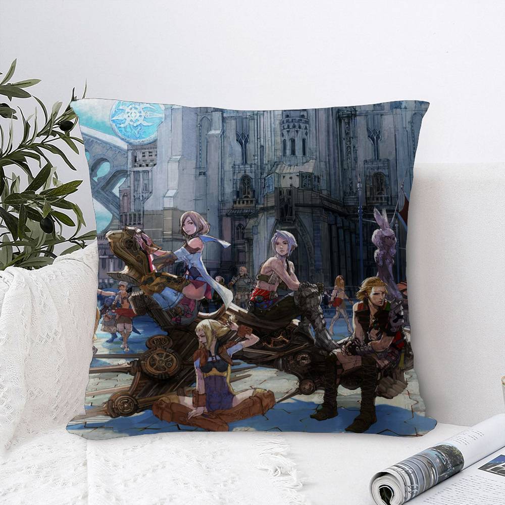 Game F-Final-F-Fantasy Cushion Cover Decorative Pillow Sofa Home Decor Case Pillow Cases
