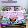 3pcs Gaby's Bubble House1 Cover Set - Personalized Name, HD Printed Bedding with 1 Cover and 2 Pillowcases - Perfect for Home Decor, Easy Care
