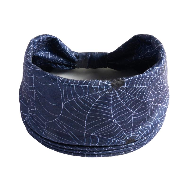 Halloween Druck Stirnbänder Damen Mädchen Mode Haarband Schädel Vintage Kreuz Turban Bandage Bandanas Haarreifen Haarschmuck