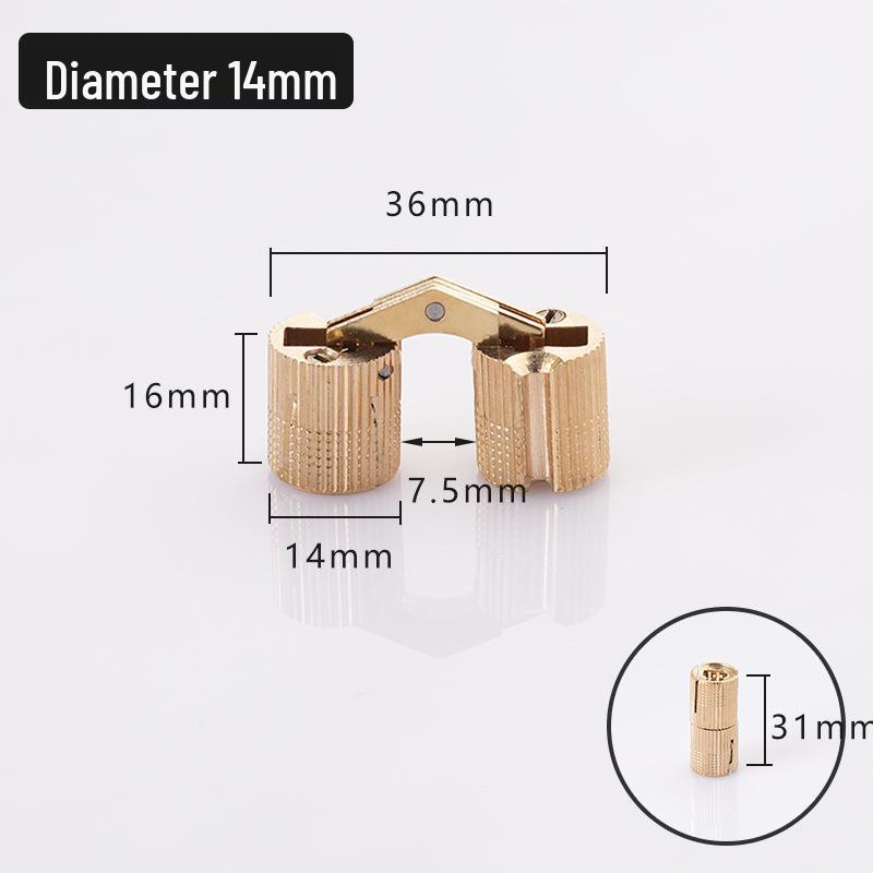 Copper Concealed Butt Hinge for Jewelry and Decorative Boxes