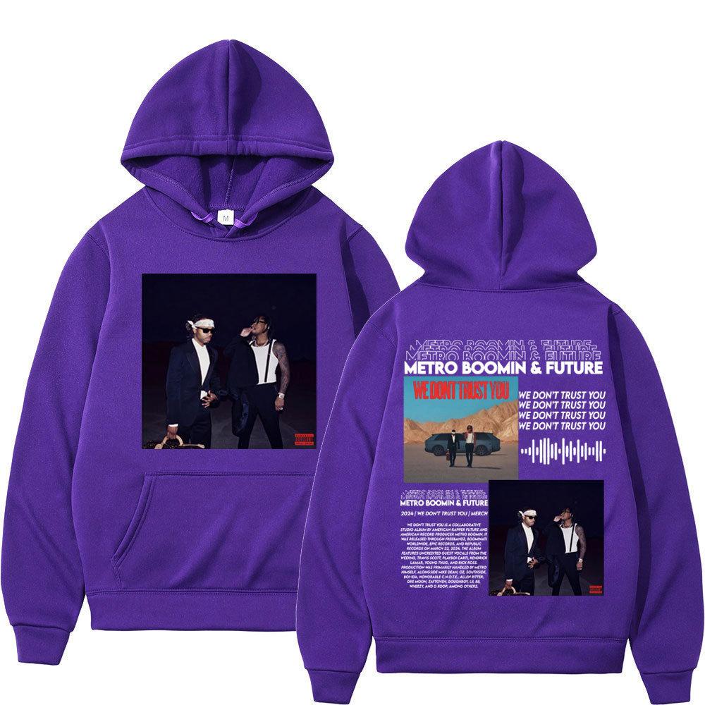 Sudadera con capucha de doble cara para hombre y mujer del rapero Metro Boomin
