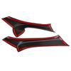 Car Interior Door Armrest Panel Trim Cover Set Fit For Lexus IS F 250 350 2006-2013 Black Carbon Fiber Texture Style Plastic