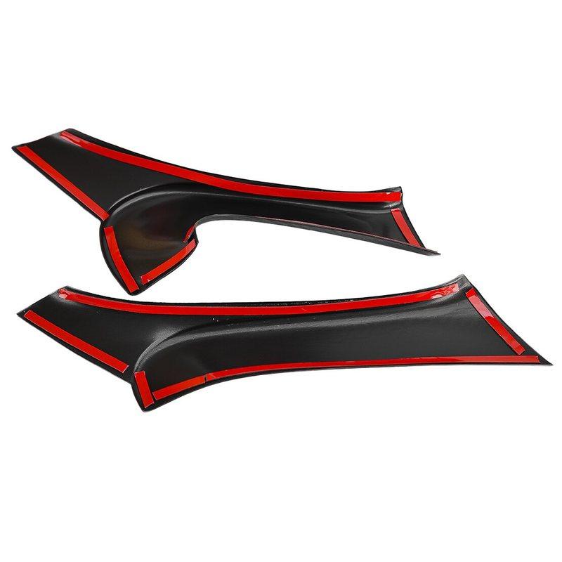 Car Interior Door Armrest Panel Trim Cover Set Fit For Lexus IS F 250 350 2006-2013 Black Carbon Fiber Texture Style Plastic