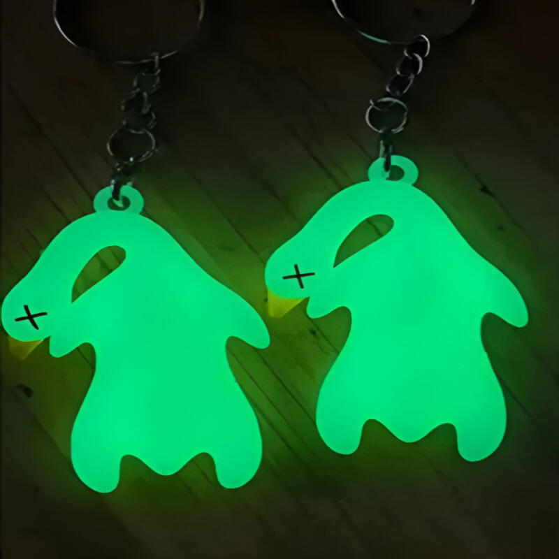 Duck Keyring UV Color Changing Fluorescent Glow-in-the-Dark Key Holder