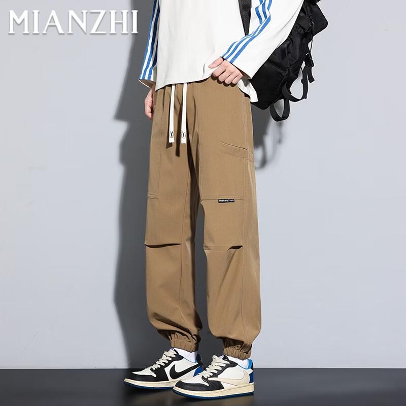 Men s Summer Casual Parachute Tapered Cargo Pants 2XL