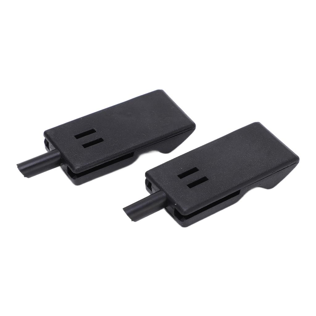 2pcs Car Door Lock Knob Tab 15214027 ABS Ebony Black Replacement for Chevrolet Avalanche 2007‑2013