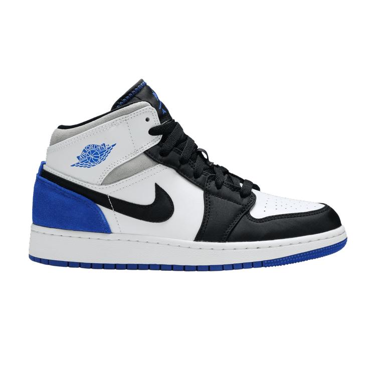 Air Jordan 1 Mid SE GS  Royal Black Toe  36