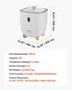 25L Towel Warmer Bucket with LED Screen Bottom Heating Columns Timer White