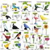 Large Insect Toy Set: Butterfly, Bee, Dragonfly, Ant, Cicada, and Rhinoceros Beetle Models for Kids