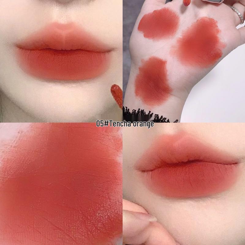 Gegebear Soft Nude Matte Lip Glaze - Long-Lasting, Non-Transfer, Pigmented, Whitening Lipstick